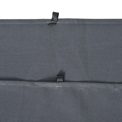 Replacement 4-Panel Gazebo Sidewalls with Zipper for 3 x 3 m Canopy Tent - Dark Grey