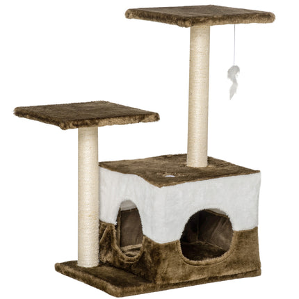 Cat Tree Tower for Indoor Cats Kitten House Scratching Posts with Condo Perch In