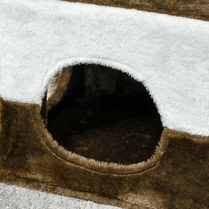 Cat Tree Tower for Indoor Cats Kitten House Scratching Posts with Condo Perch In