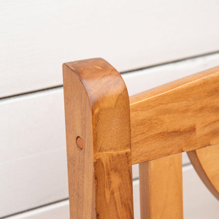 2 Seater Wooden Garden Bench with Weather-Resistant Natural Finish