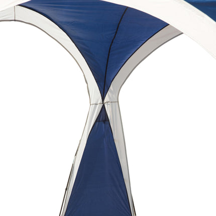 3.5 x 3.5M Outdoor Gazebo Marquee Tent Garden Sun Shelter Pavilion - Blue and Grey