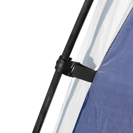 3.5 x 3.5M Outdoor Gazebo Marquee Tent Garden Sun Shelter Pavilion - Blue and Grey