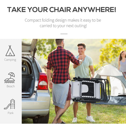 Zero Gravity Folding Recliner Chair with Cup Holder and Side Tray - Light Grey