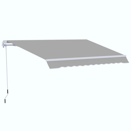 Garden Patio Manual Awning Canopy Sun Shade Shelter Retractable 4 Size 5 Colour