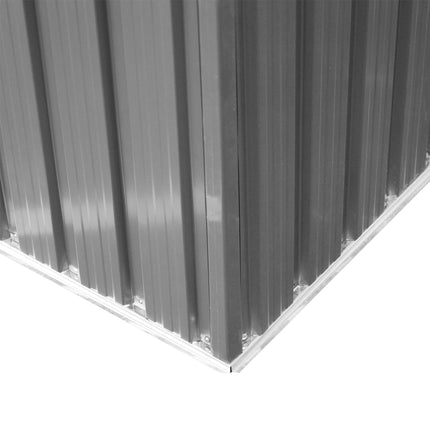 6x8 Metal Garden Shed, Sloped Roof Shed with Ventilation & Storage Solutions, Gr