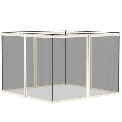 Universal Replacement Mesh Sidewall for 10x10 Gazebo Canopy - White