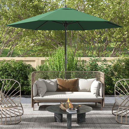 2.8m Patio Parasol with UV Resistant Canopy - Green