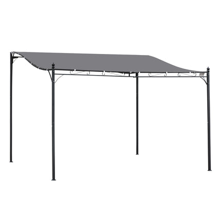 Durable Metal Garden Gazebo with Rust-Resistant Frame - Grey