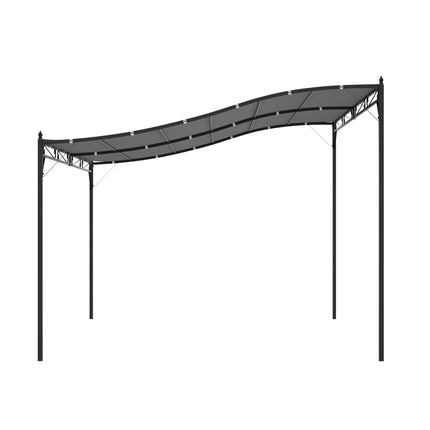 Durable Metal Garden Gazebo with Rust-Resistant Frame - Grey