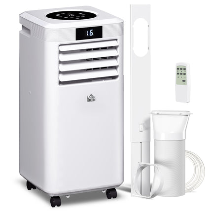 10000 BTU Portable Air Conditioner with Remote, LED Display, Timer – White