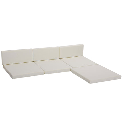Outdoor Cushion Pad Set for Rattan Furniture, 7 Piece Garden Furniture Cushions