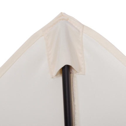 2m Garden Parasol Umbrella, Outdoor Sun Shade with 6 Sturdy Ribs for Balcony, Be 2