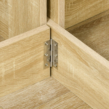 Space-saving Folding Drop Leaf Dining Table for Small Spaces - Oak