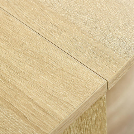 Space-saving Folding Drop Leaf Dining Table for Small Spaces - Oak