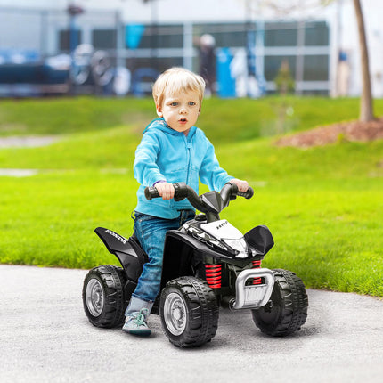 Honda Licensed 6V Kids Electric Quad Bike ATV with LED Light and Horn for 1.5-3 Years - Black
