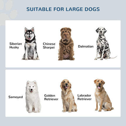 Raised Dog Feeding Station with Storage and 2 Stainless Steel Bowls for Large Dogs - White