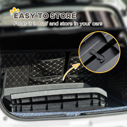 Folding Dog Ramp for Cars, Trucks & SUVs 155x39x14 cm - Black