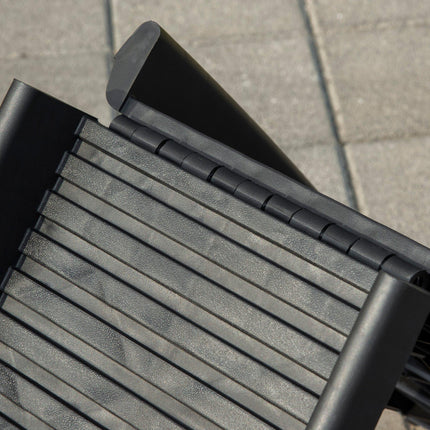Folding Dog Ramp for Cars, Trucks & SUVs 155x39x14 cm - Black