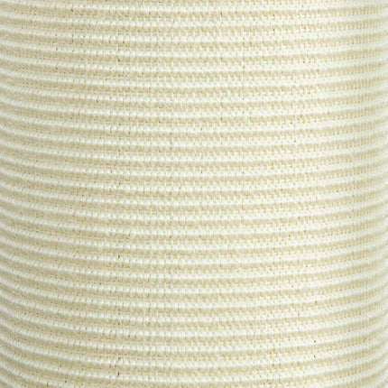 85cm Cat Scratching Post with Sisal Rope and Plush Top, Anti-Tip Corner Design - Beige