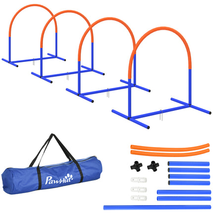 4PC Portable Dog Agility Equipment Set - Blue