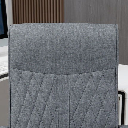 High-Back Swivel Office Chair with Adjustable Height and Tilt Function - Dark Grey