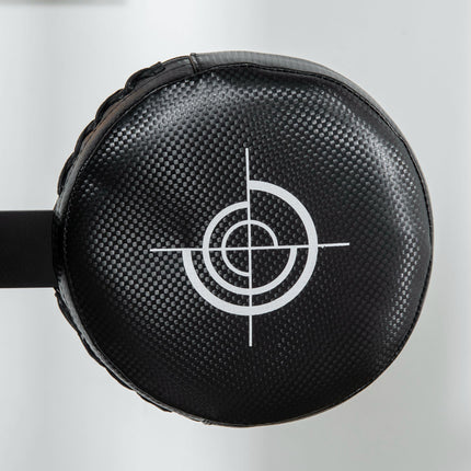 Height Adjustable Free Standing Speed Bag with Reflex Bar, Punching Pad & Suction Cup Base - Black
