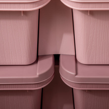 Kids Storage Unit 6-Drawer 3-Tier Toy Organizer Vertical Dresser Tower - Pink