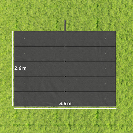 Retractable Pergola Shade Cover Replacement Canopy for 4x3m Pergola - Dark Grey