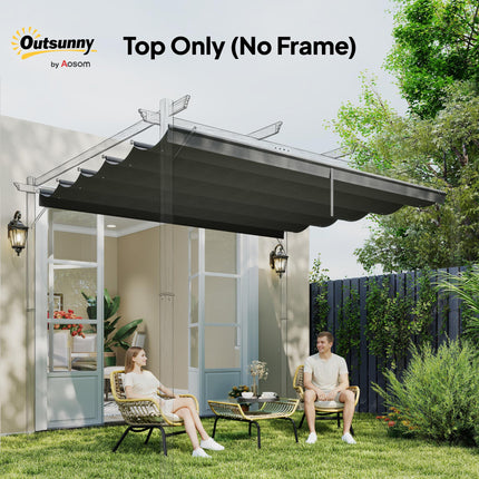 Replacement Canopy Fabric for 3x3 Metre Pergola - Dark Grey Polyester