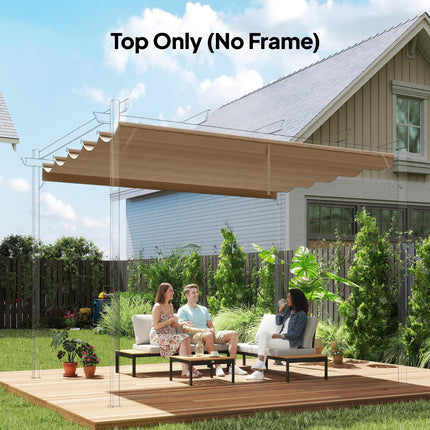 Replacement Canopy Fabric for 3x3 Metre Pergola - Tan Polyester Shade Cover