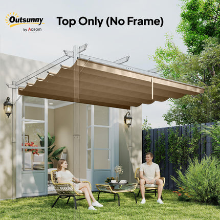 Replacement Canopy Fabric for 3x3 Metre Pergola - Tan Polyester Shade Cover