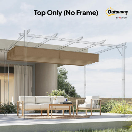 Replacement Canopy Fabric for 3x3 Metre Pergola - Tan Polyester Shade Cover
