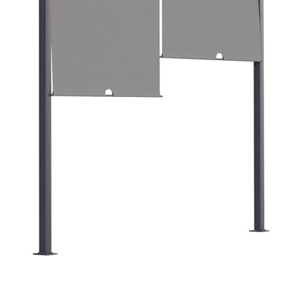 3(m) x 4m Metal Pergola with LED Lights, Outdoor Garden Pergola with Sliding Roo