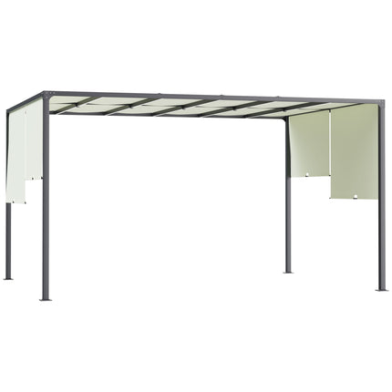 3 x 4m Outdoor Garden Pergola - Cream White