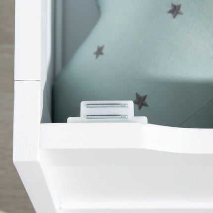 2-in-1 Wooden Toy Box and Storage Bench with Safety Rod - Grey