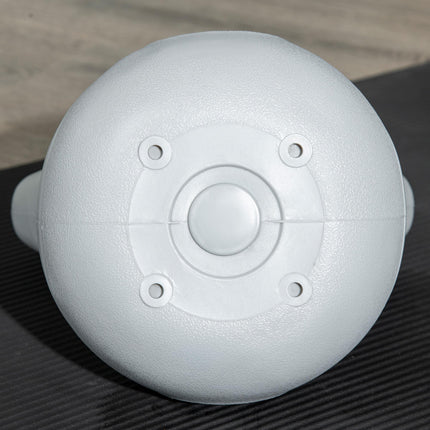 Kettlebell, 16kg Kettle Bells with Handle for Home Gym Weight Lifting and Strength Training, Green and Grey