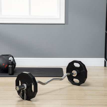 Olympic Weight Plates Set, Metal and Rubber Bumper Plates Weights Discs with 2"/