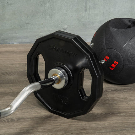Olympic Weight Plates Set, Metal and Rubber Bumper Plates Weights Discs with 2"/