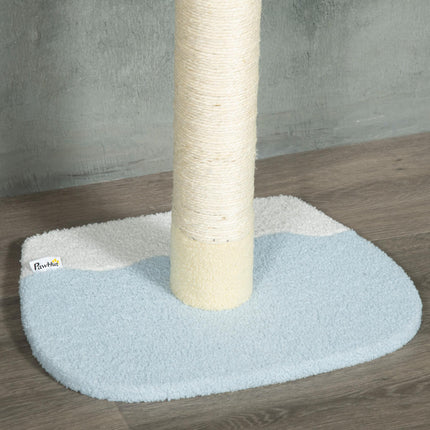 260cm Adjustable Floor to Ceiling Cat Tower with Scratching Post and Anti-slip Kit - Yellow