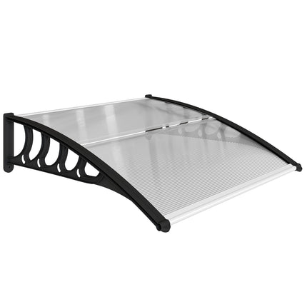 Front Door Canopy, Outdoor Awning, Rain Shelter for Window, Porch and Front/Back Door, 103 x 96.5 cm, Clear