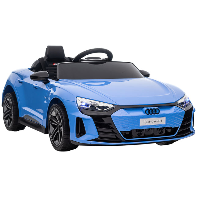 Audi Licensed Kids 12V Electric Ride On Car with Remote Control, Suspension, Lights & Music - Blue