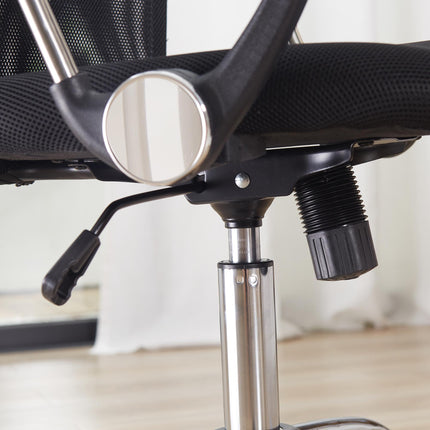 Ergonomic Mesh Office Chair with Adjustable Height and Tilt Function - Black