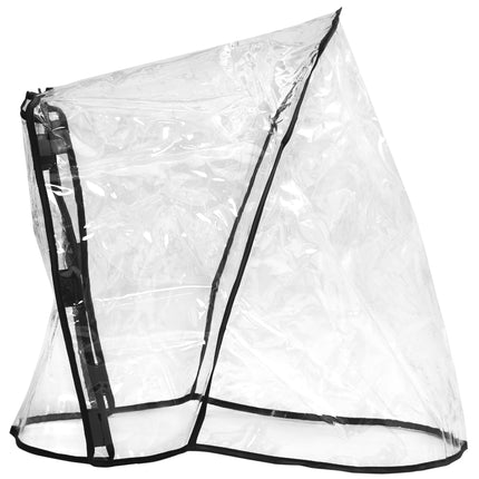 Dog Stroller Rain Cover with Rear Side Entry for Pram Buggy - Grey