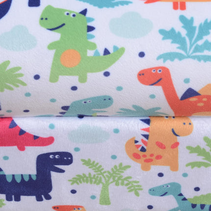 Children's Dinosaur Pattern Armchair with Wooden Frame - Multicolour