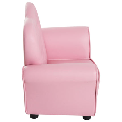 Kids Toddler Armchair Sofa with Tufted Buttons - Pink