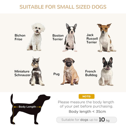 Elevated Dog Sofa Bed for Small Dogs with PU Cover, Soft Cushion & Anti-Slip Legs - Grey