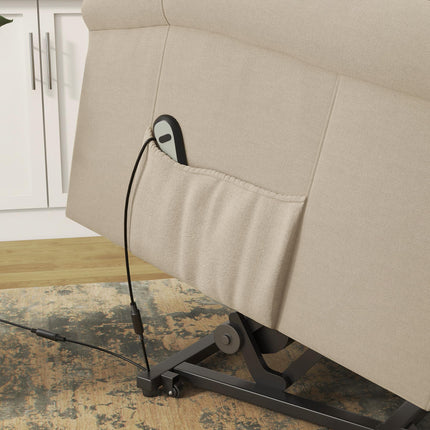 Electric Recliner Armchair with Remote Control for Elderly - Beige