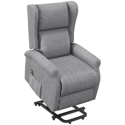 Power Lift Riser Recliner Chair with Remote Control for Elderly - Grey