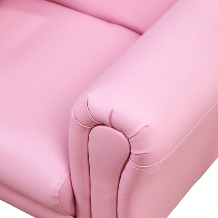 Toddler Armchair and Footstool 2-Piece Set for 18-36 Months - Pink