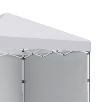 3x3 Metre Pop Up Gazebo Set with Sidewalls and Carry Bag - White